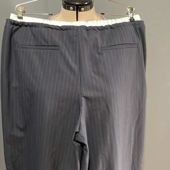 Zara Wide Leg Pants Color-Blue&White Size-XL NWT - Picture 5 of 7